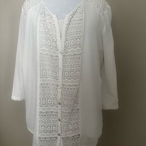Chico’s Ivory Top, Size 3